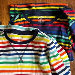 Primary Rainbow Long Sleeve Pajama Tops
